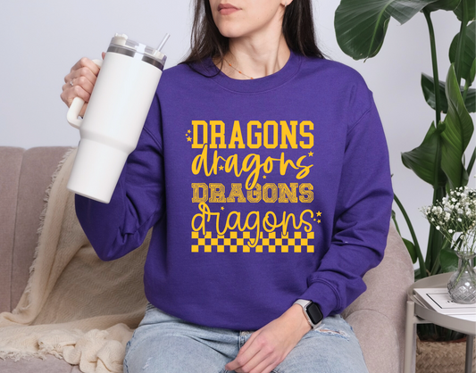 Dragons Script Stack Sweatshirt