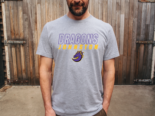 Johnston Dragons Outline T-Shirt