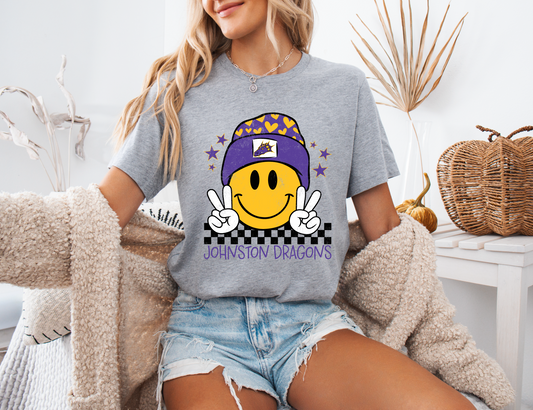 Johnston Dragons Smiling Beanie T-Shirt