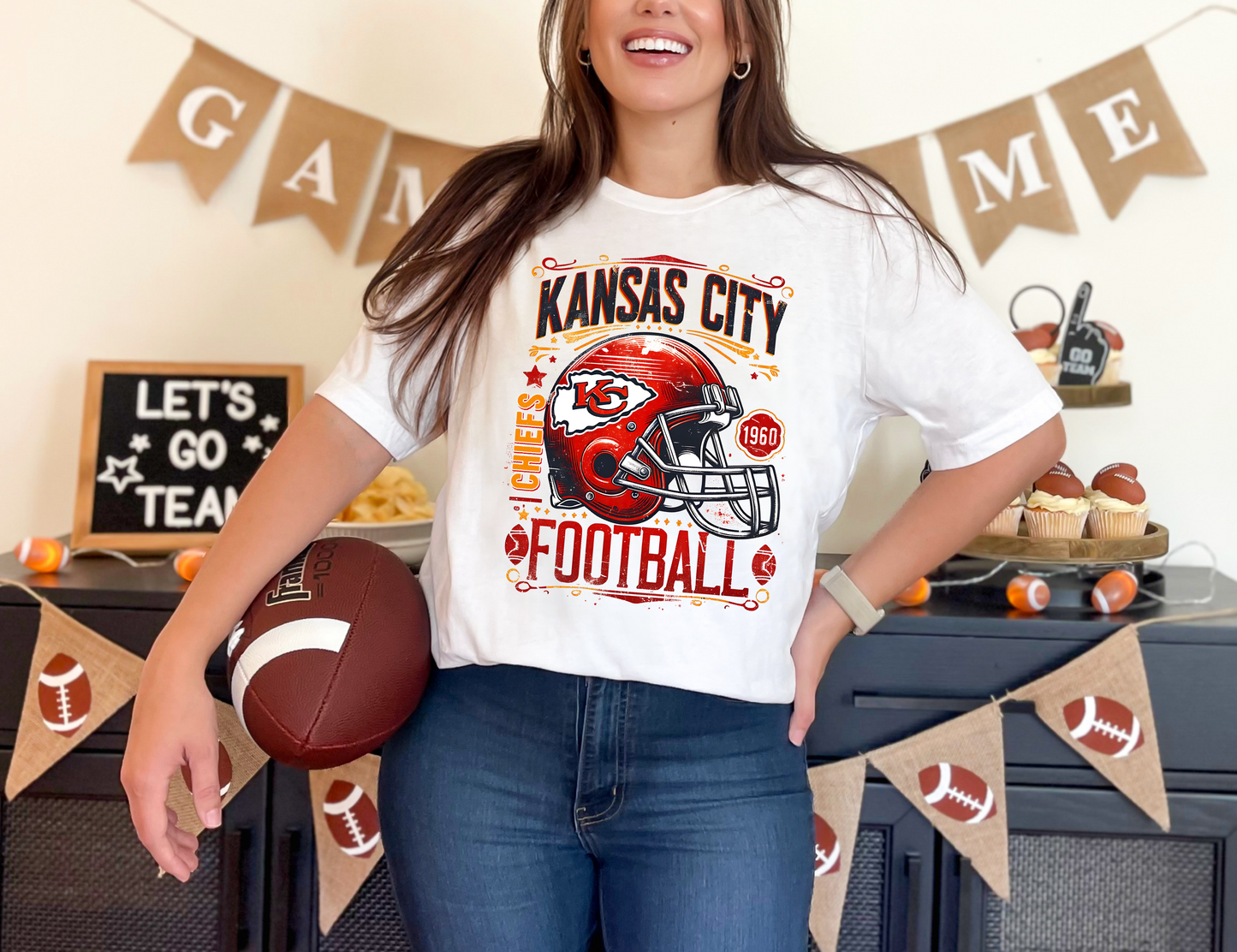 KC Chiefs Football T-shirt