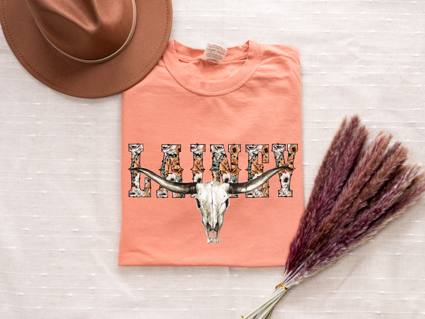 Lainey Wilson Floral Skull T-shirt