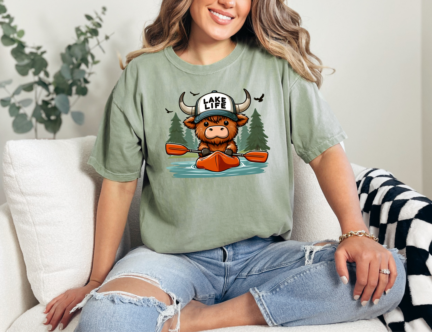 Lake Life Cow T-shirt