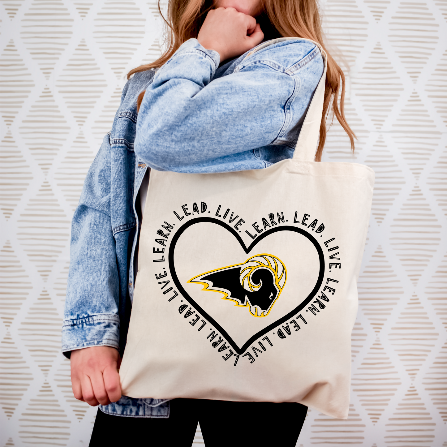 Learn Live Lead Rams Tote Bag