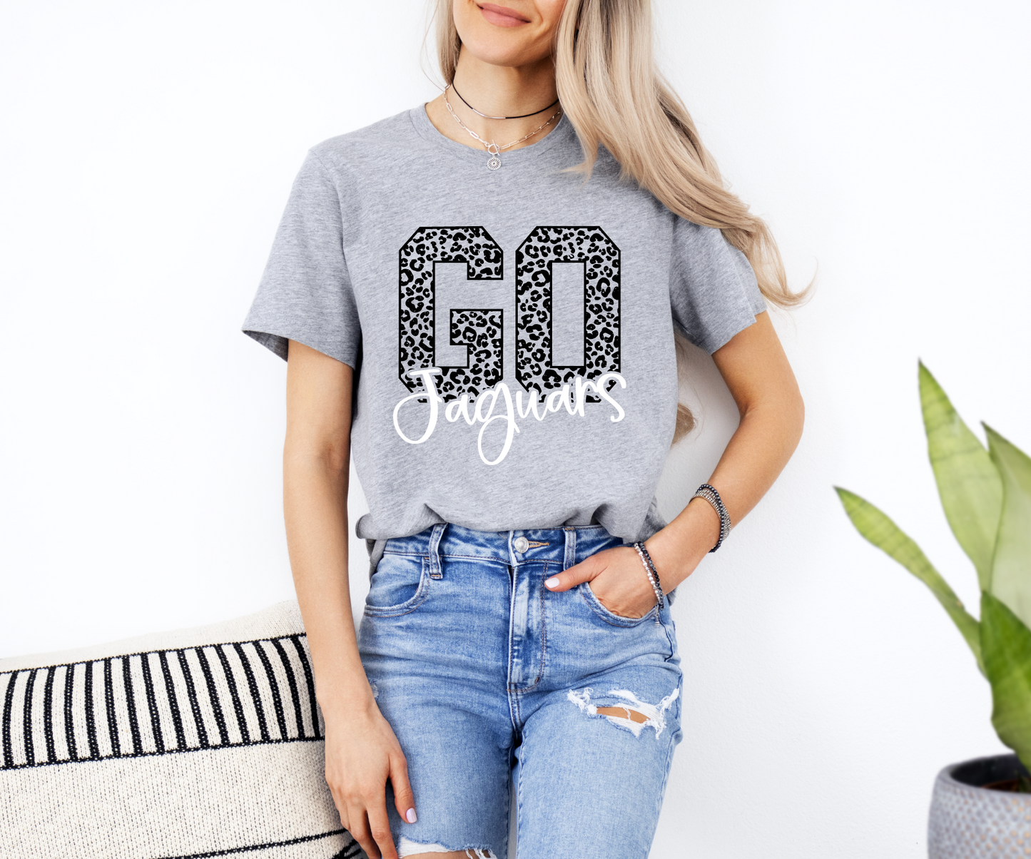 Let's Go Jaguars Leopard T-Shirt
