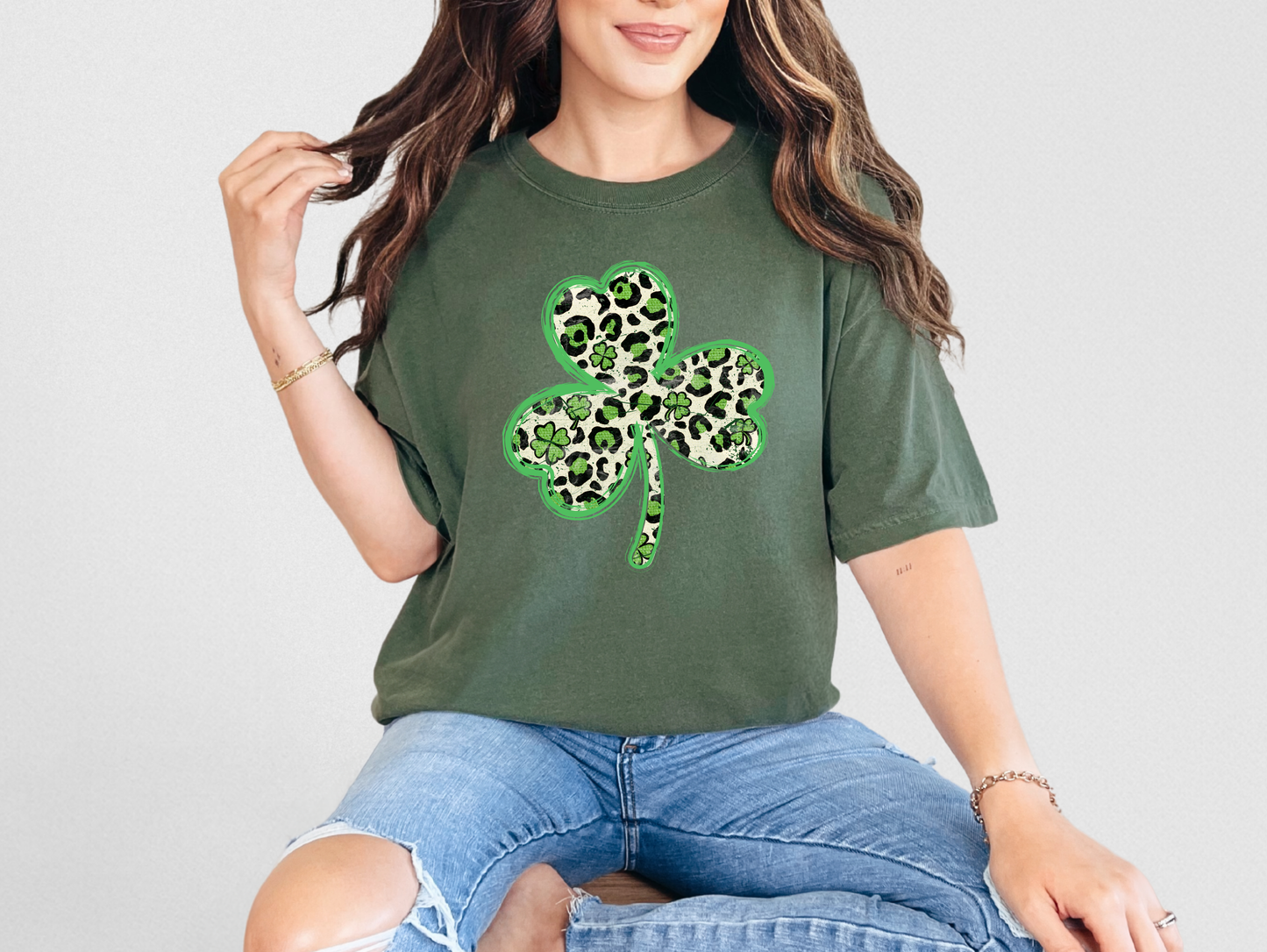 Leopard Shamrock T-shirt