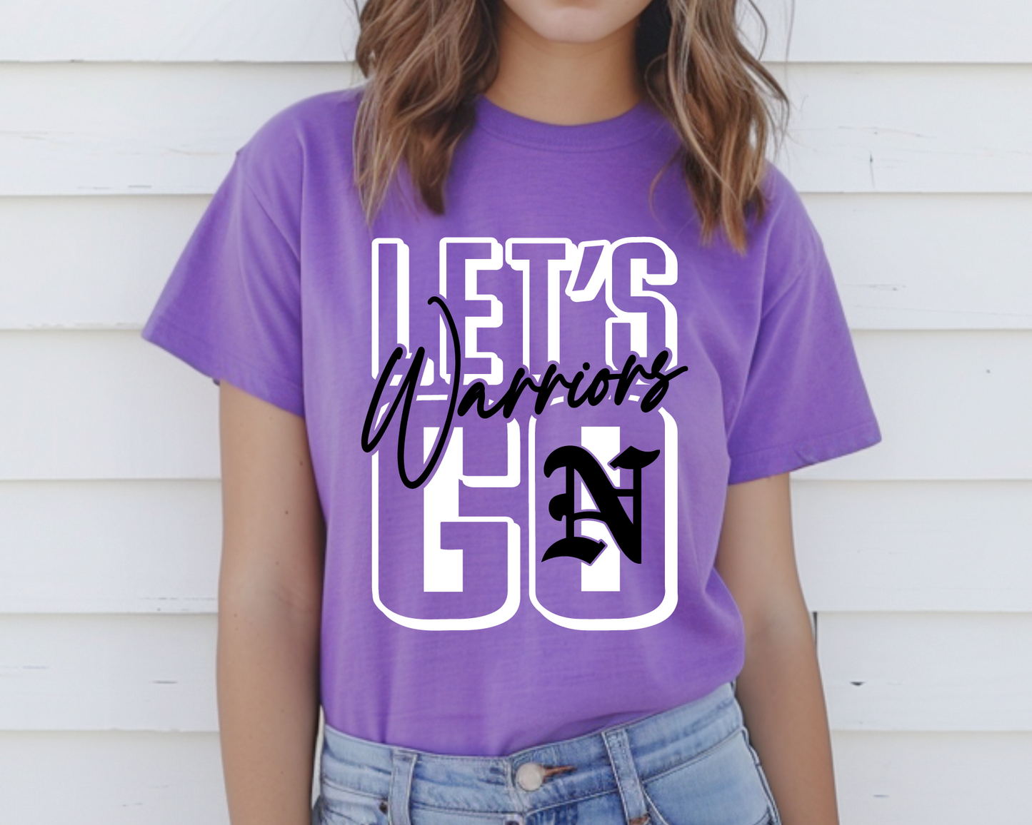 Let's Go Warriors Stack T-Shirt
