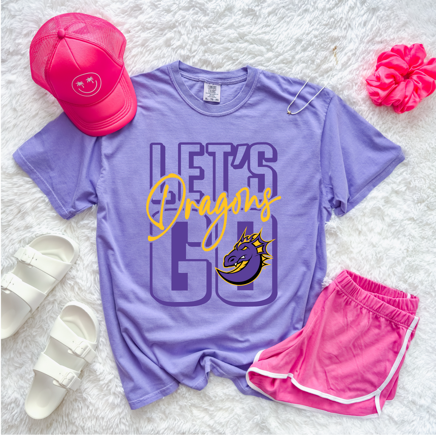 Let's Go Dragons Stack T-Shirt