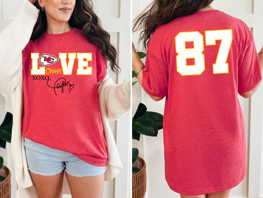 XOXO Taylor Chiefs T-shirt