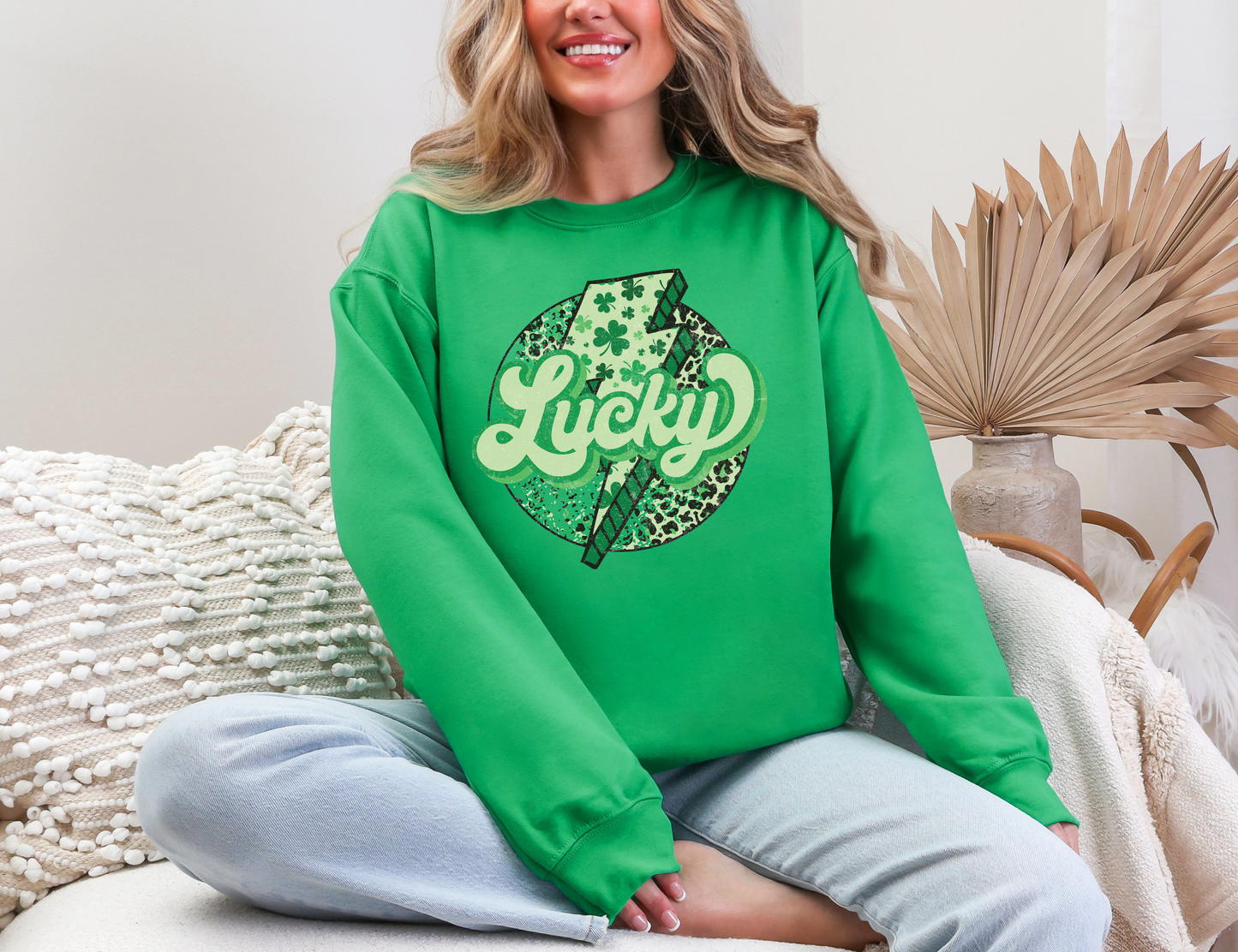 Lucky Leopard Bolt Sweatshirt