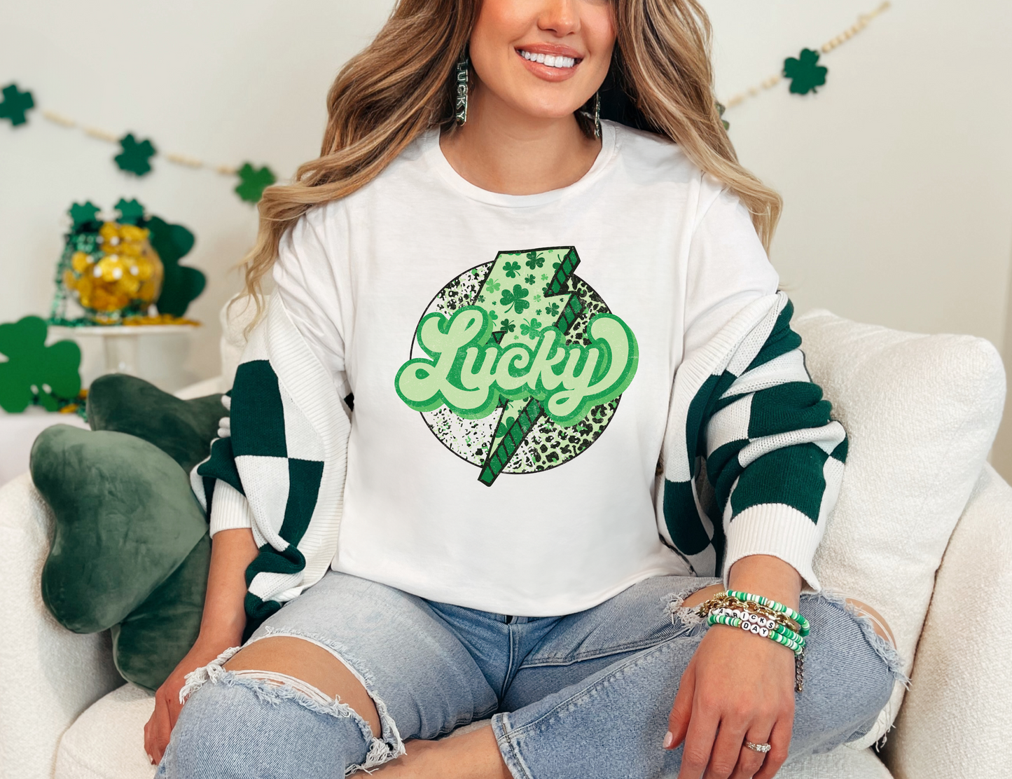 Lucky Leopard Bolt T-shirt