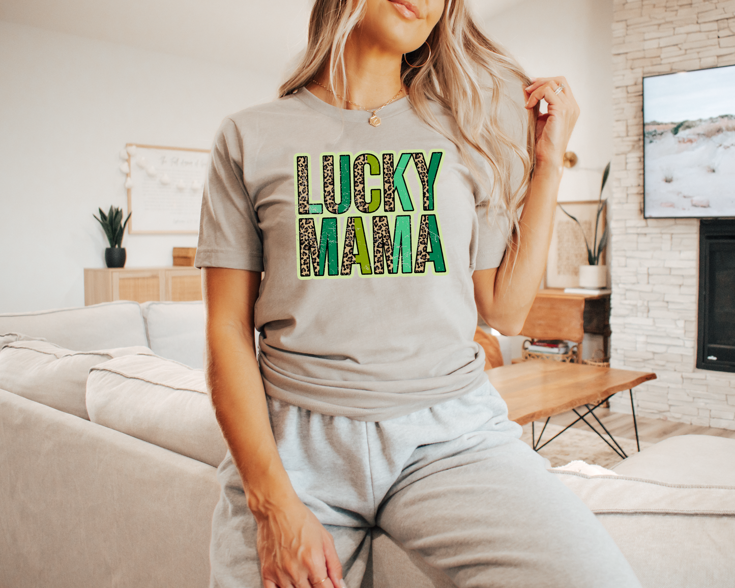 Lucky Mama Leopard T-shirt