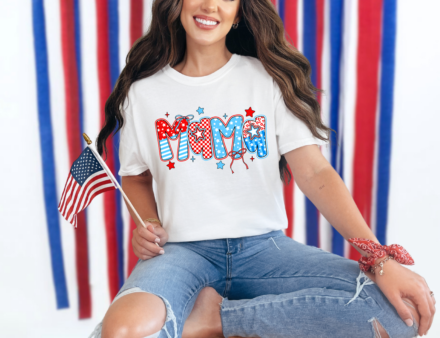 American Mama Doodle T-shirt