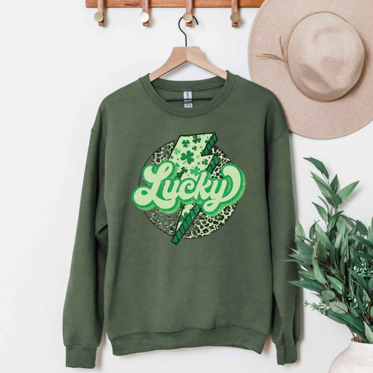 Lucky Leopard Bolt Sweatshirt