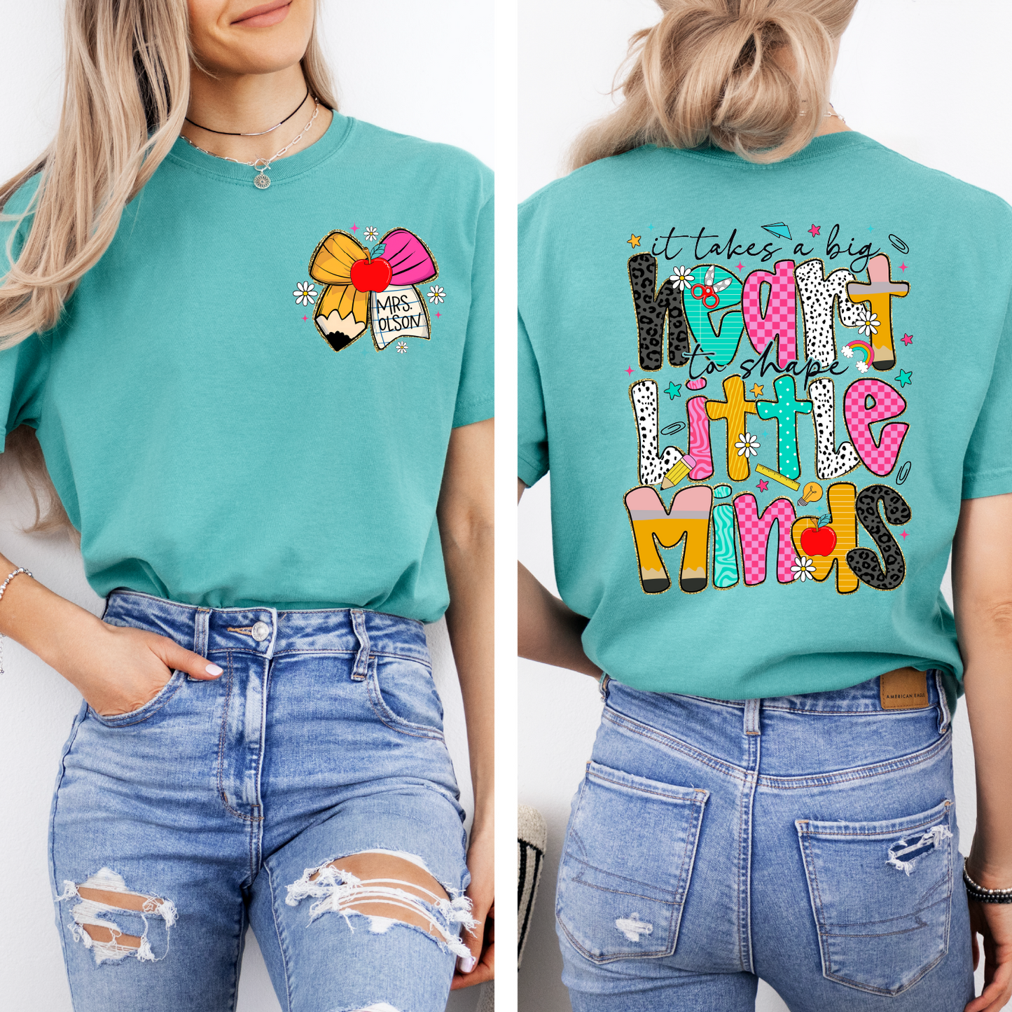 Big Heart to Shape Little Minds Customized T-shirt
