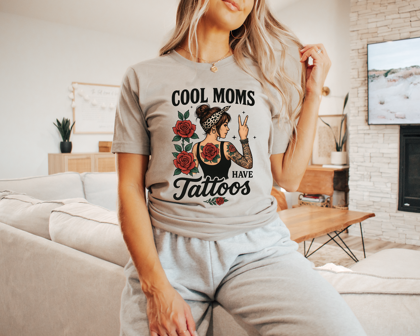Cool Moms Have Tattoos T-shirt