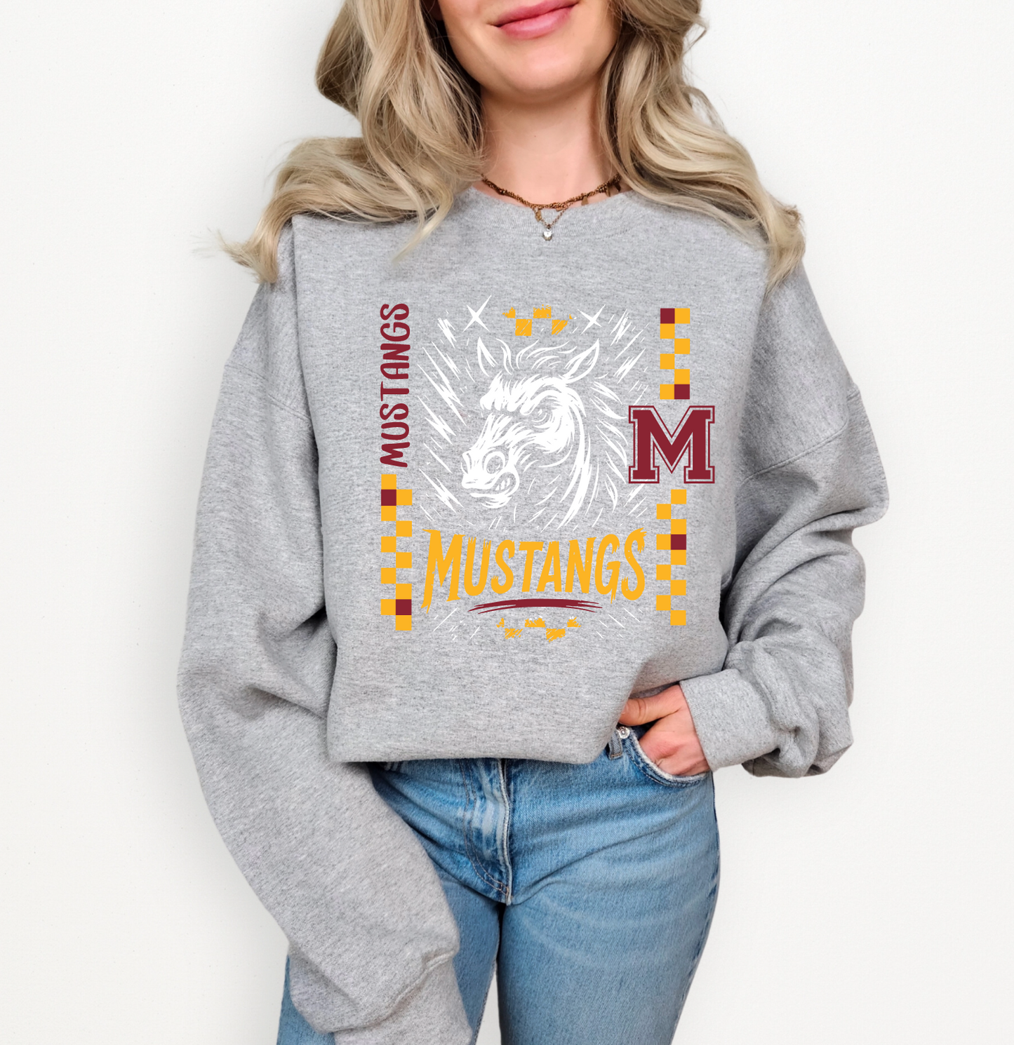 Checkin' Mustangs Sweatshirt