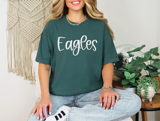 3D Puff Eagles T-shirt