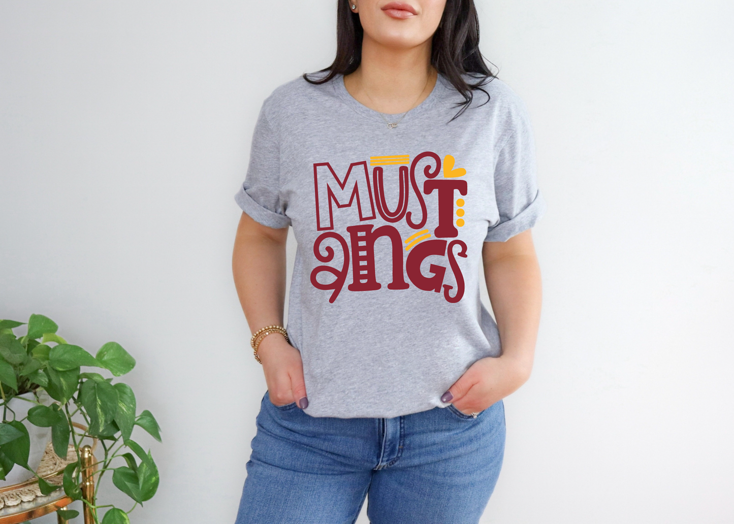 Mustangs Doodle Stack T-shirt