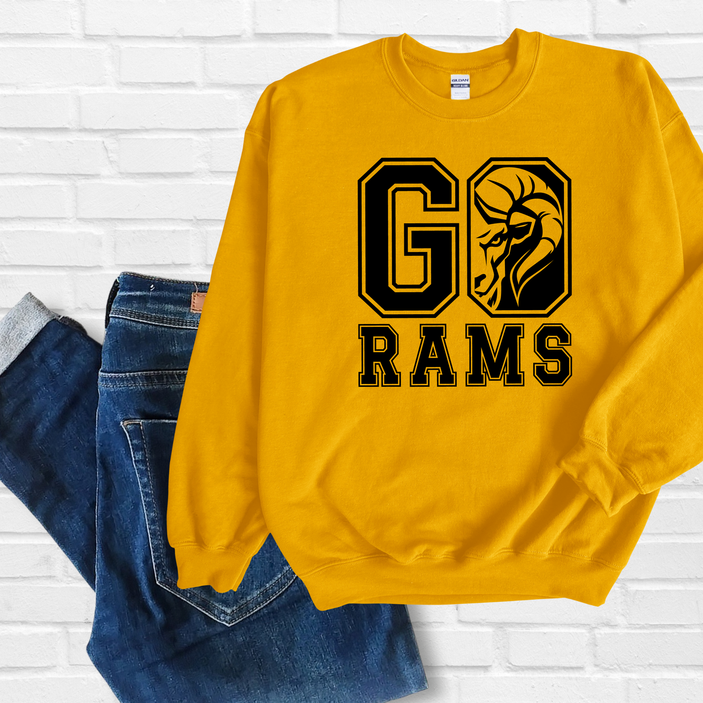 Go Rams Peeking Sweatshirt