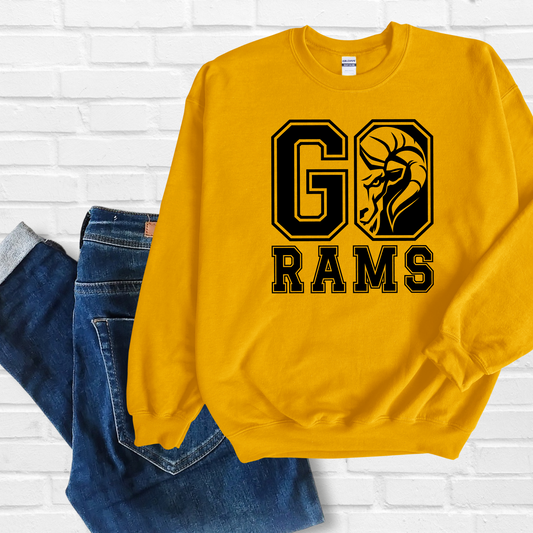 Go Rams Peeking Sweatshirt