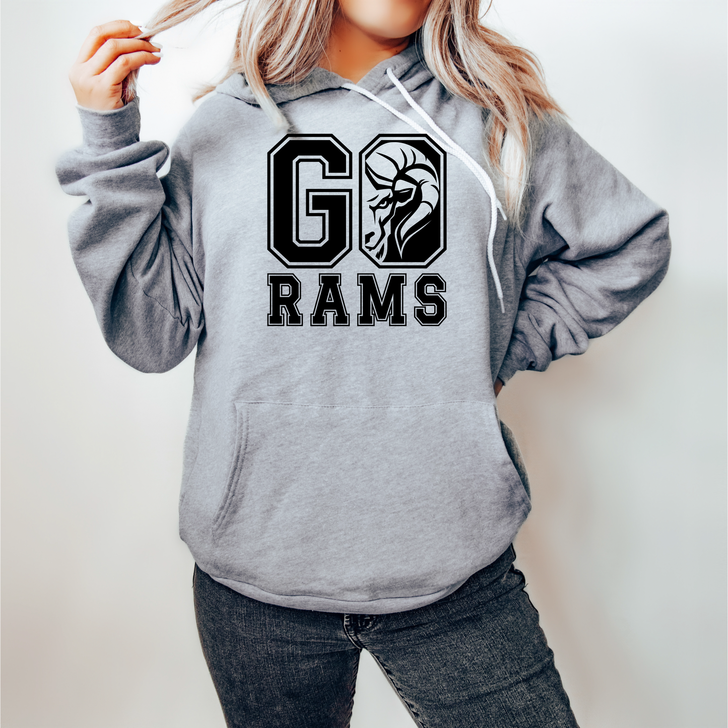 Go Rams Peeking Sweatshirt