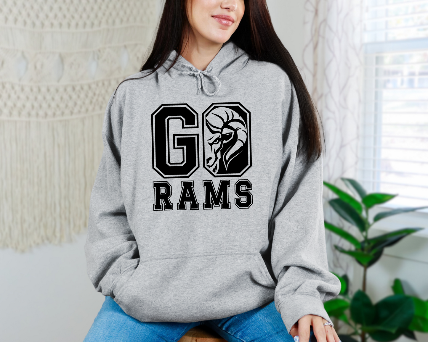 Go Rams Peeking Sweatshirt