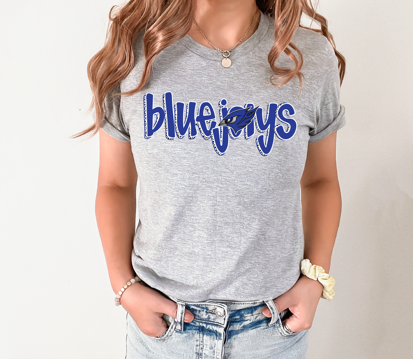 Perry Bluejays Dalmatian Dot T-Shirt