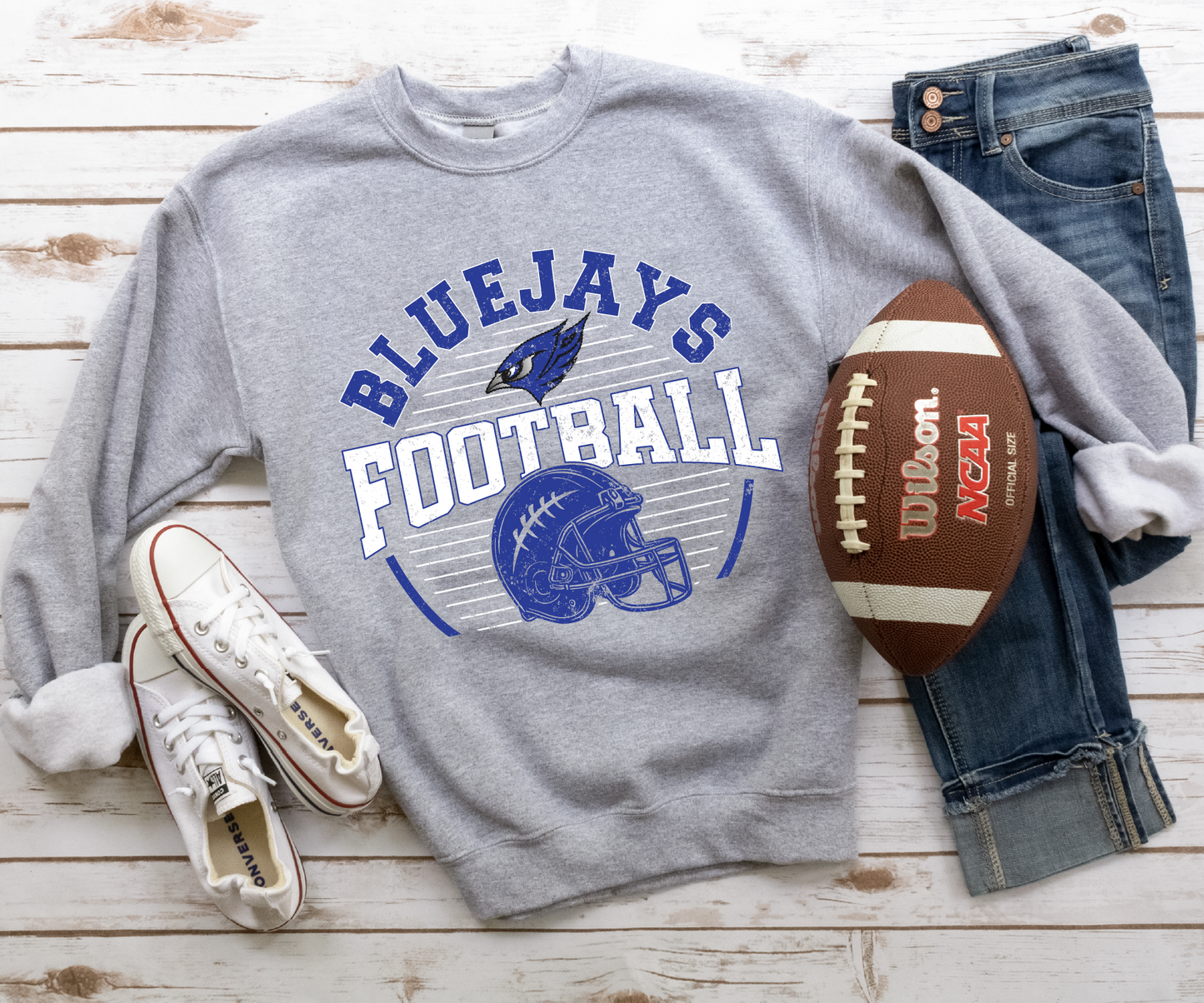 Perry Bluejays Vintage Football Sweatshirt