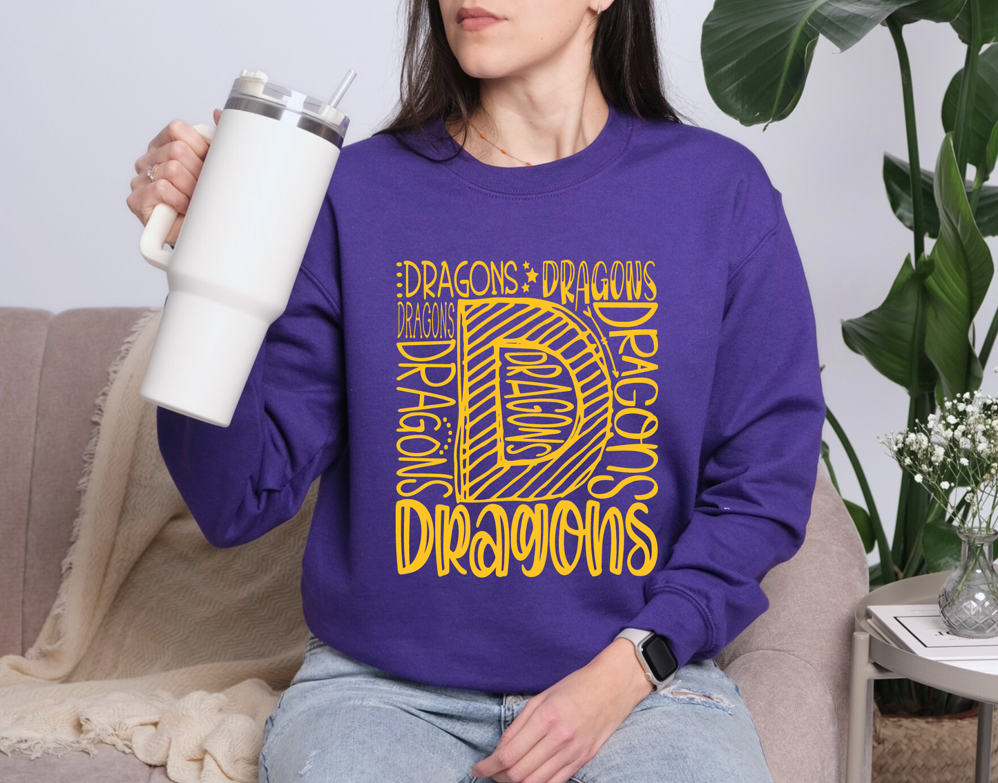 Repeating Dragons Sweatshirt
