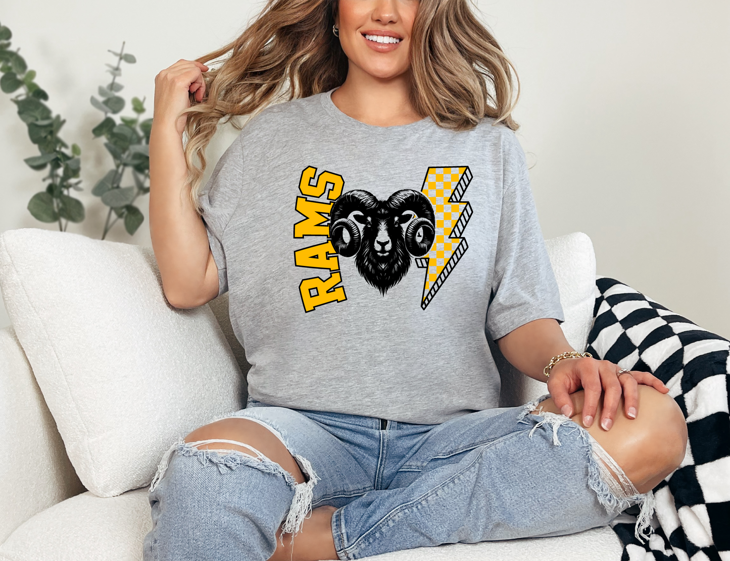 Rams Lightening Bolt T-shirt