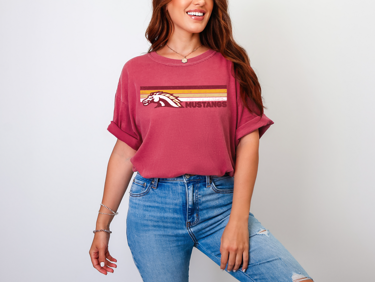 Mustangs Vintage Linear T-shirt