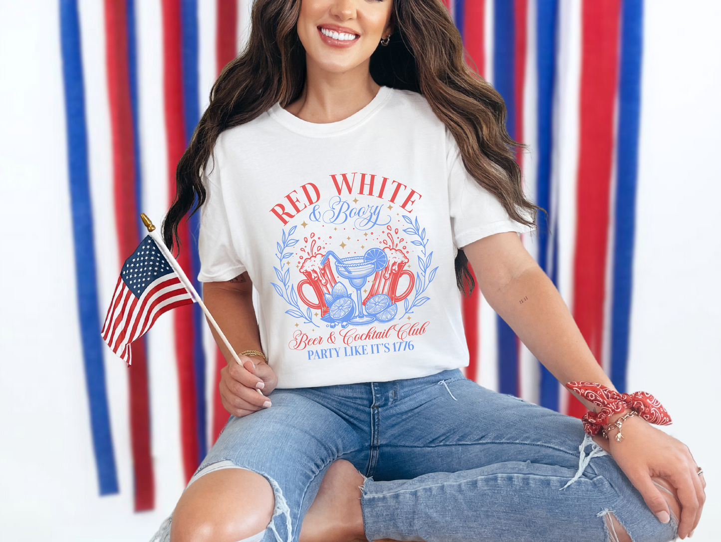 Red, White, and Boozy Club T-Shirt