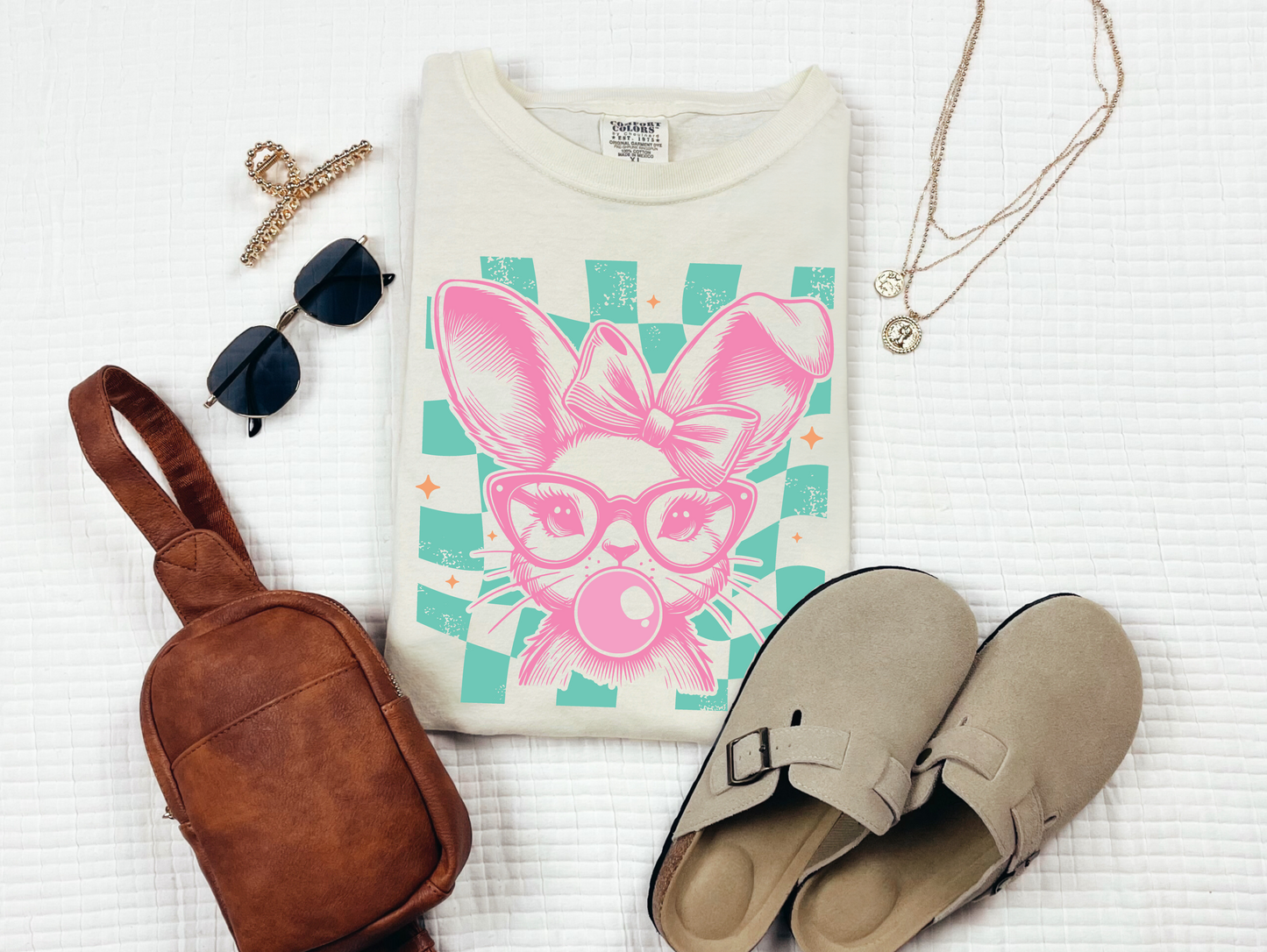 Retro Bubble Bunny T-shirt