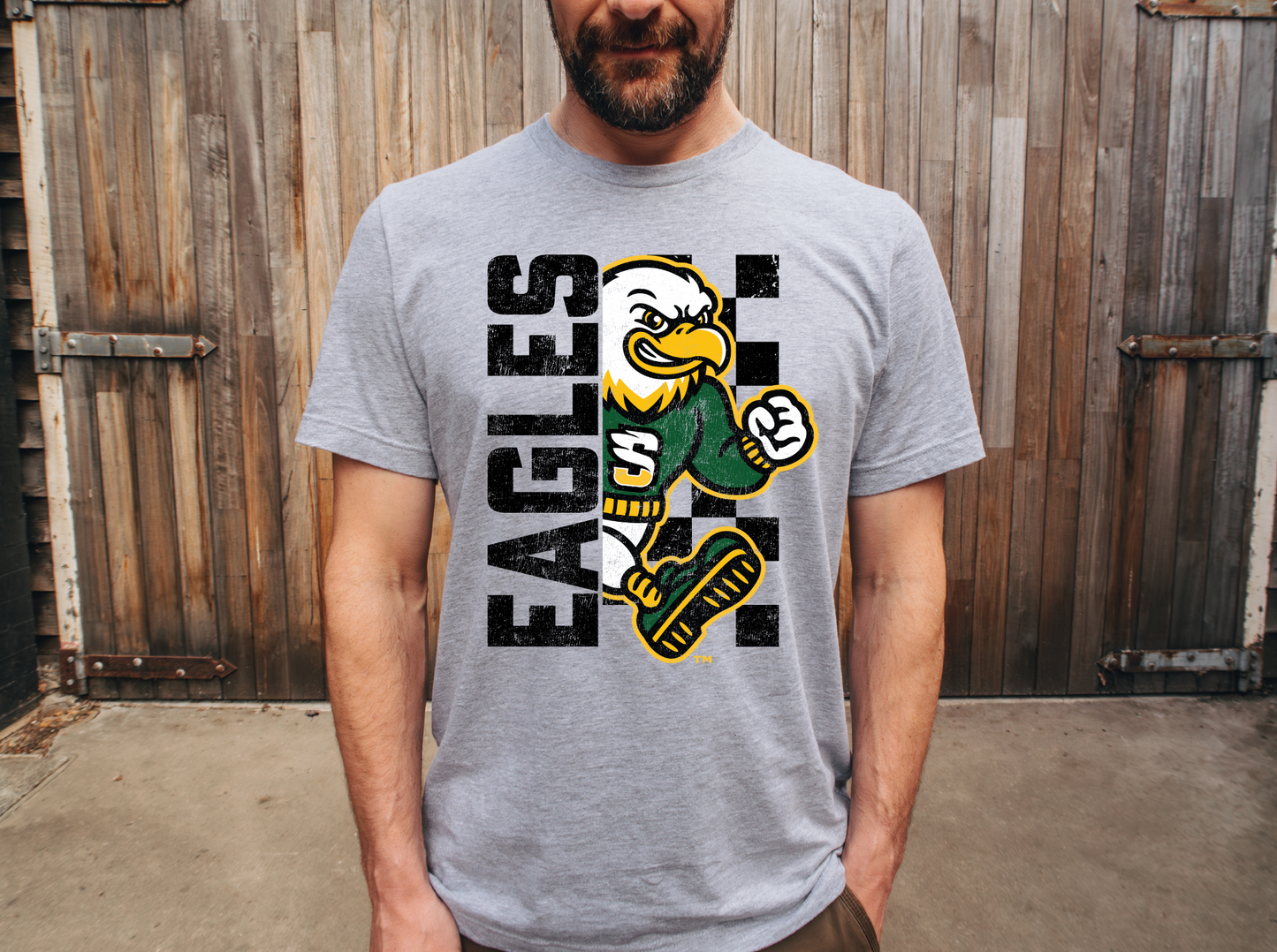 Saydel Eagles Half Checkered T-Shirt
