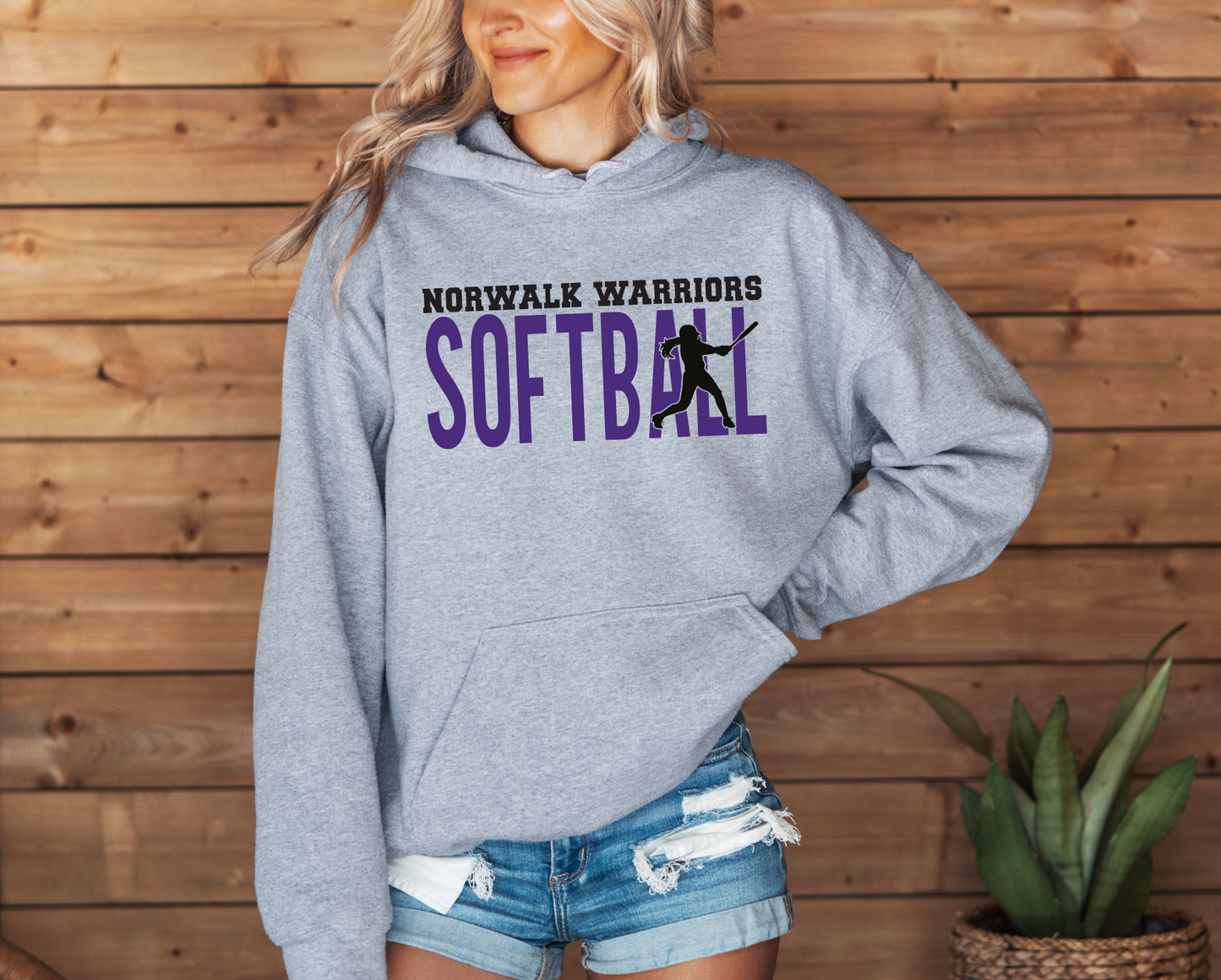 Norwalk Warriors Softball Silhouette Sweatshirt