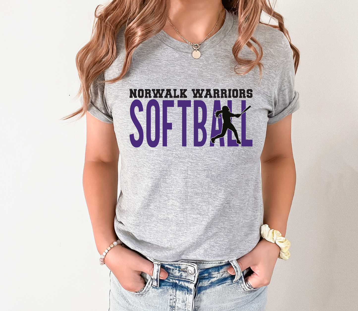 Norwalk Warriors Softball Silhouette T-Shirt