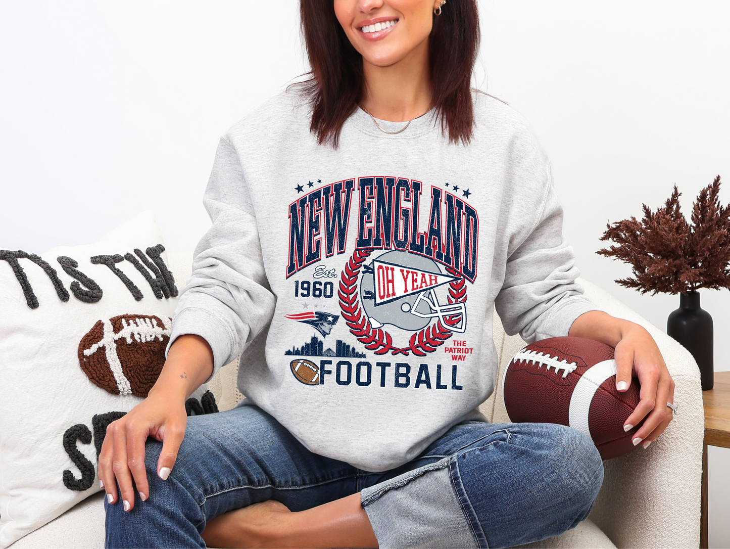 New England One Team, One Heartbeat Sweatshirt