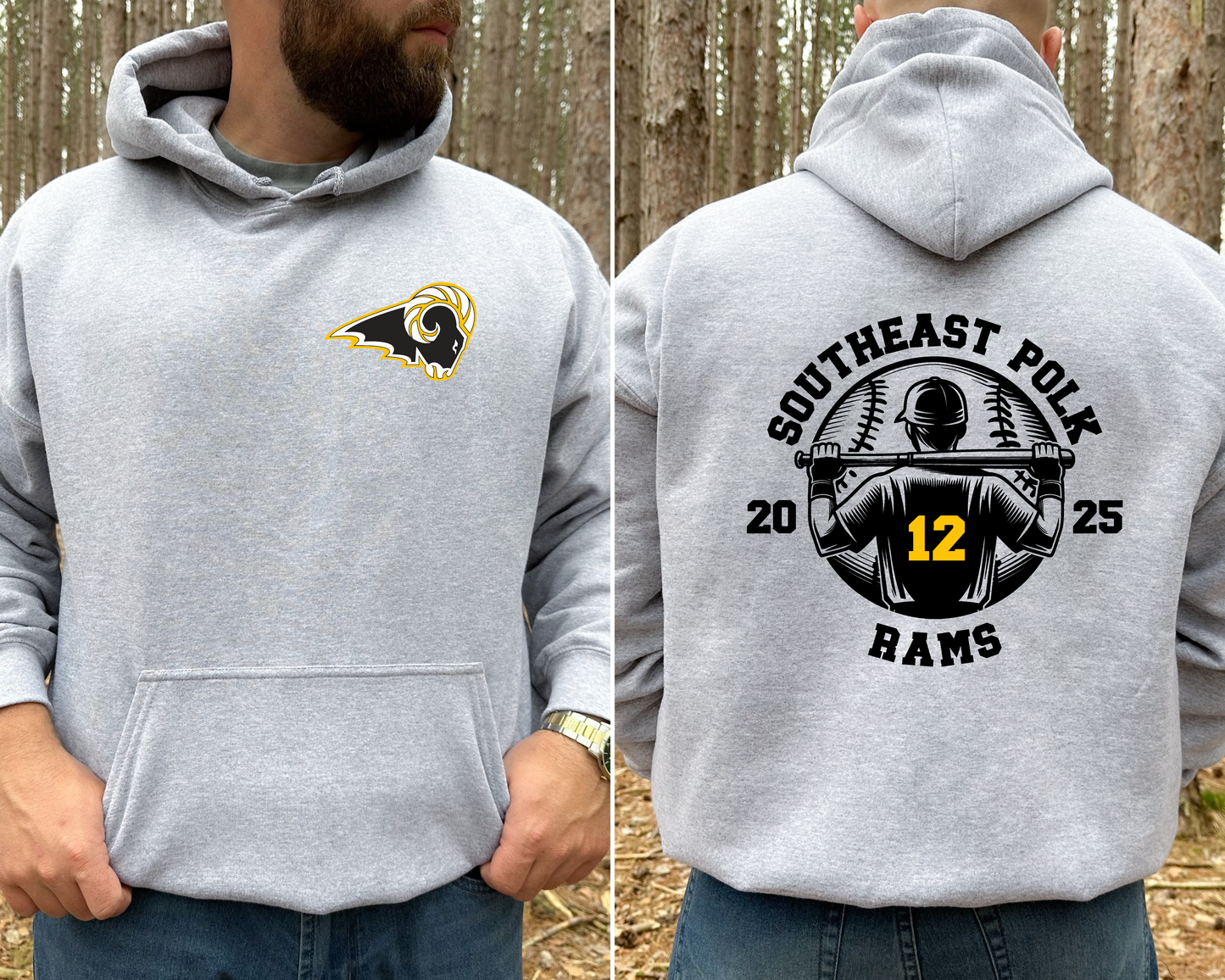 Customized Southeast Polk Baseball Sweatshirt
