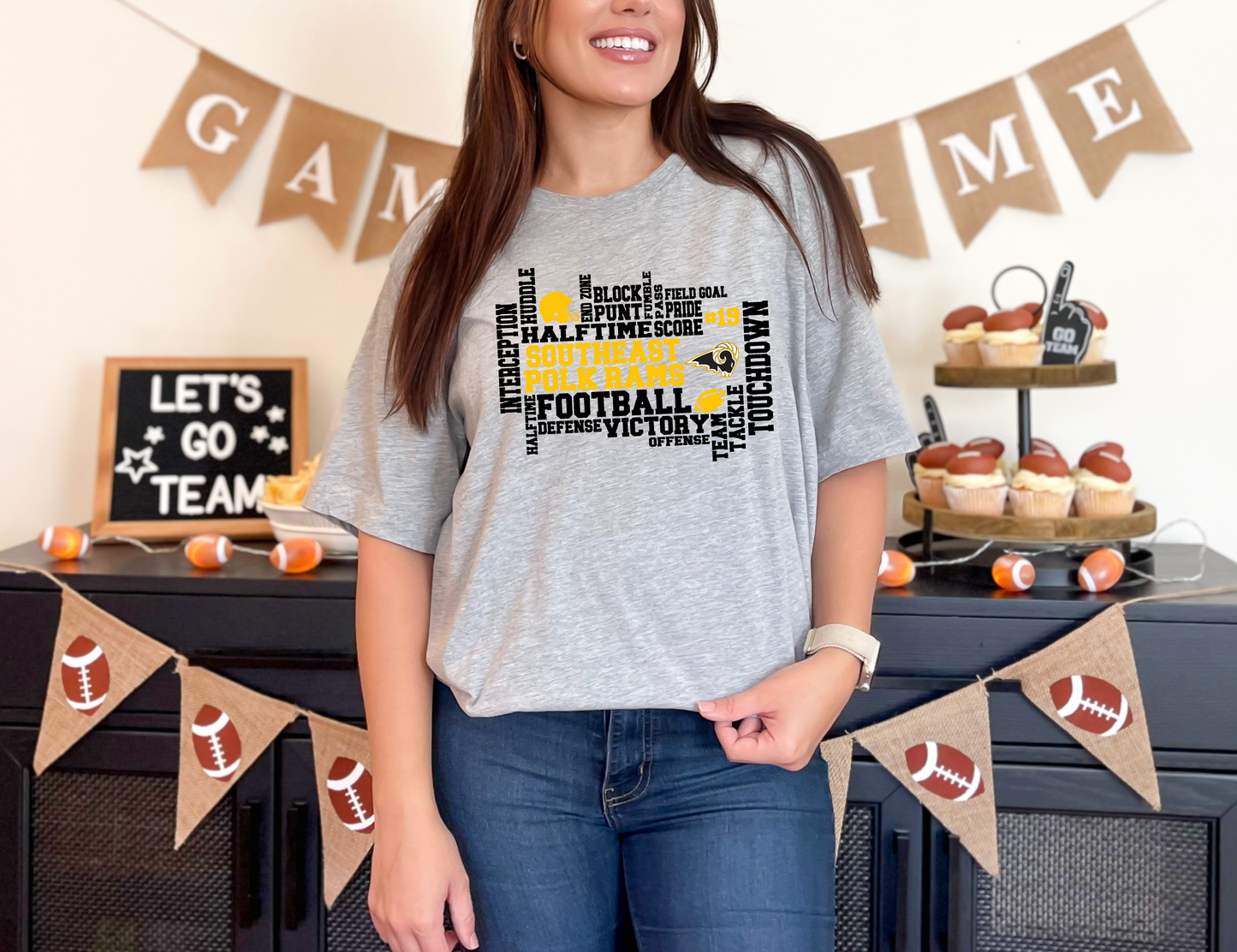 Football SEP Rams Collage T-shirt