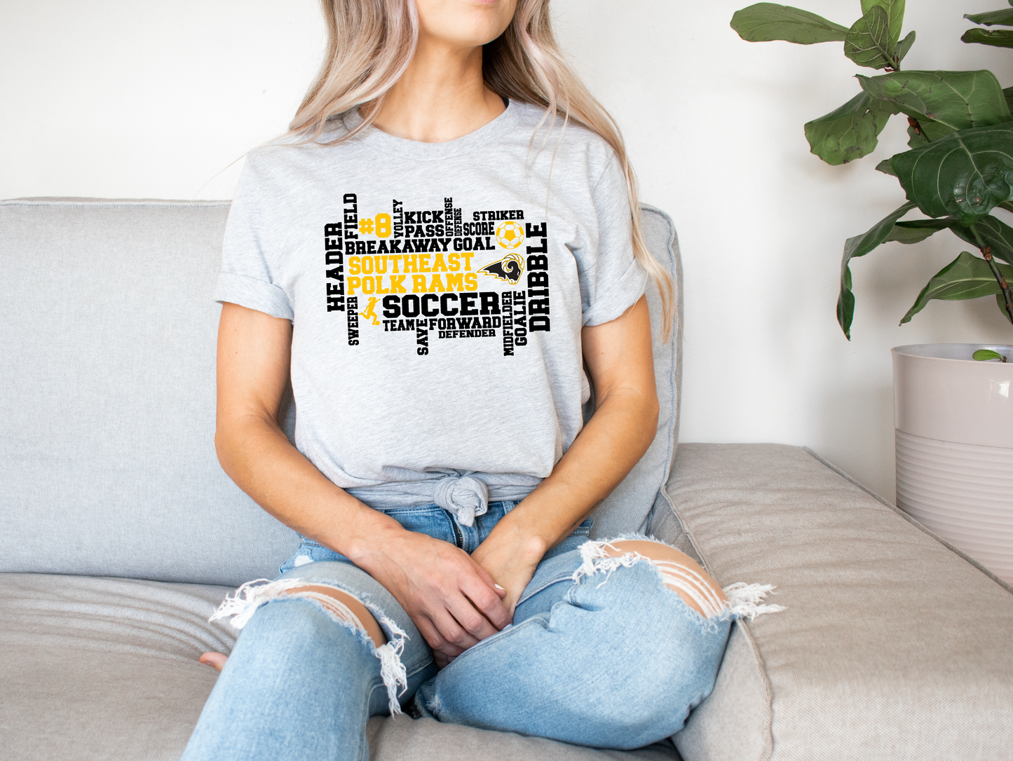 Soccer SEP Rams Collage T-shirt