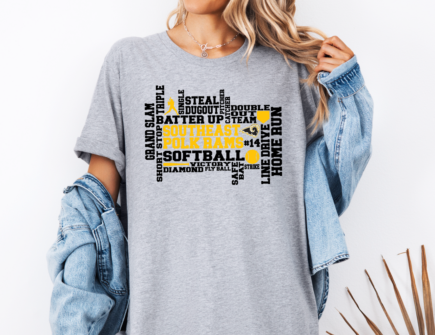 Softball SEP Rams Collage T-shirt