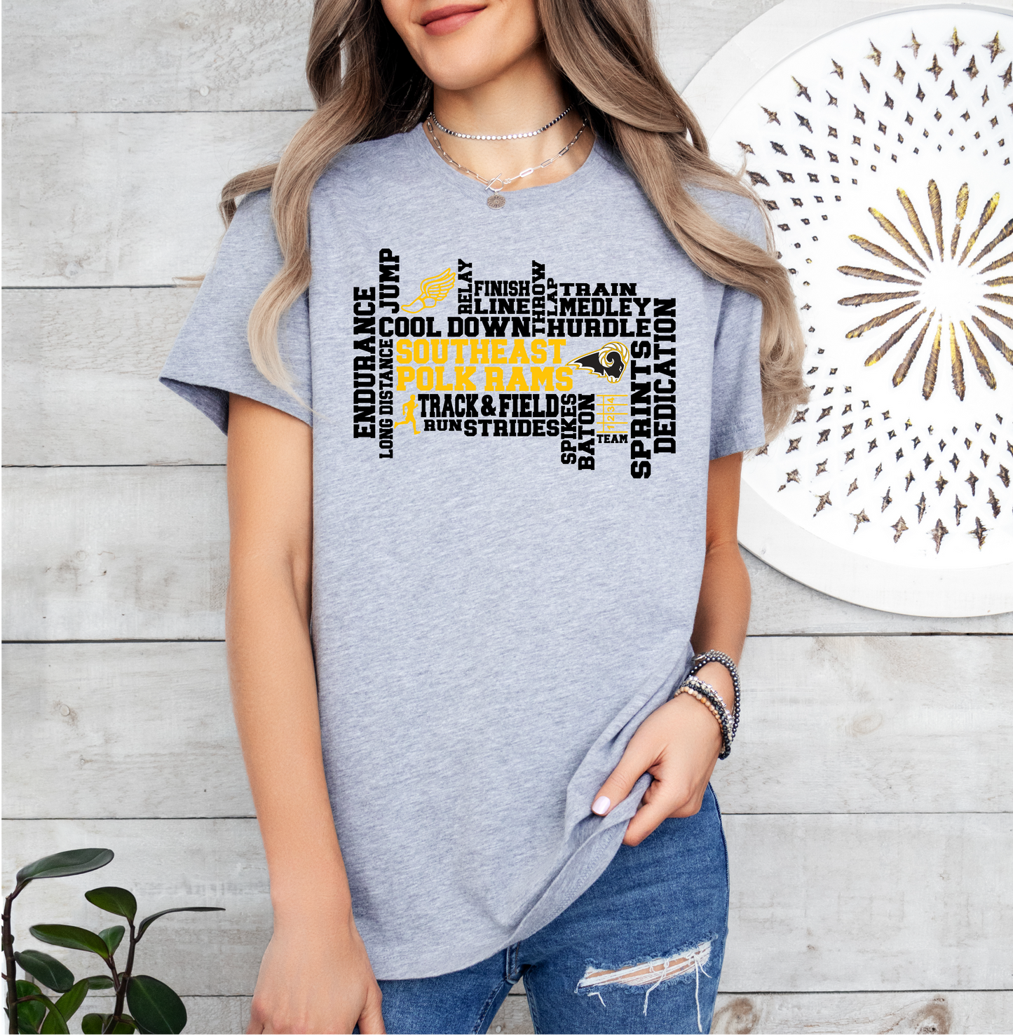 Track & Field SEP Rams Collage T-shirt