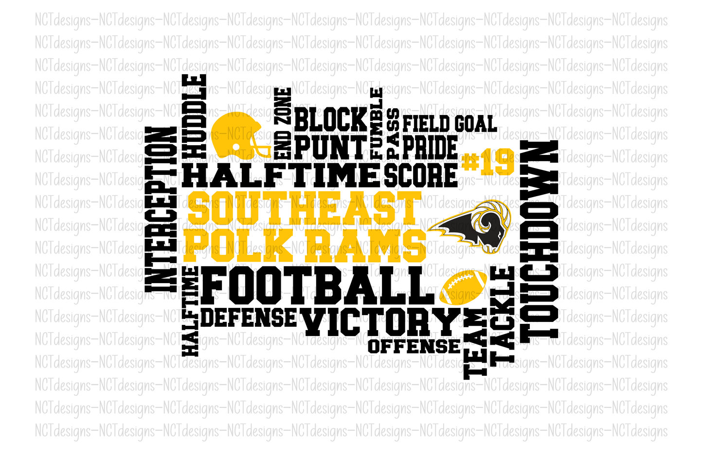 Football SEP Rams Collage Sweatshirt