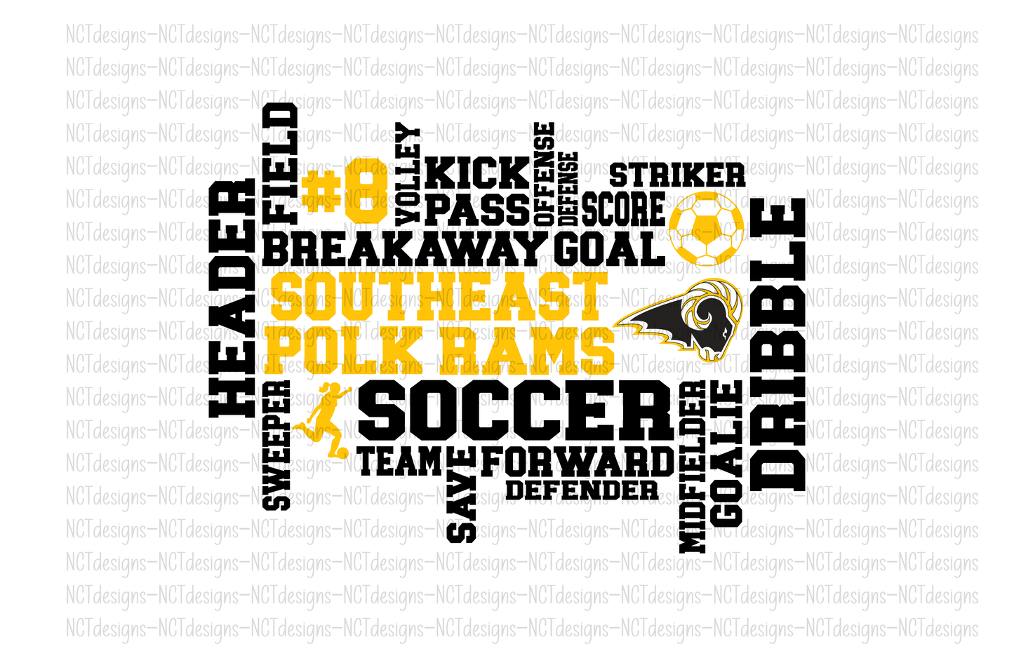 Soccer- Boys- SEP Rams Collage Sweatshirt