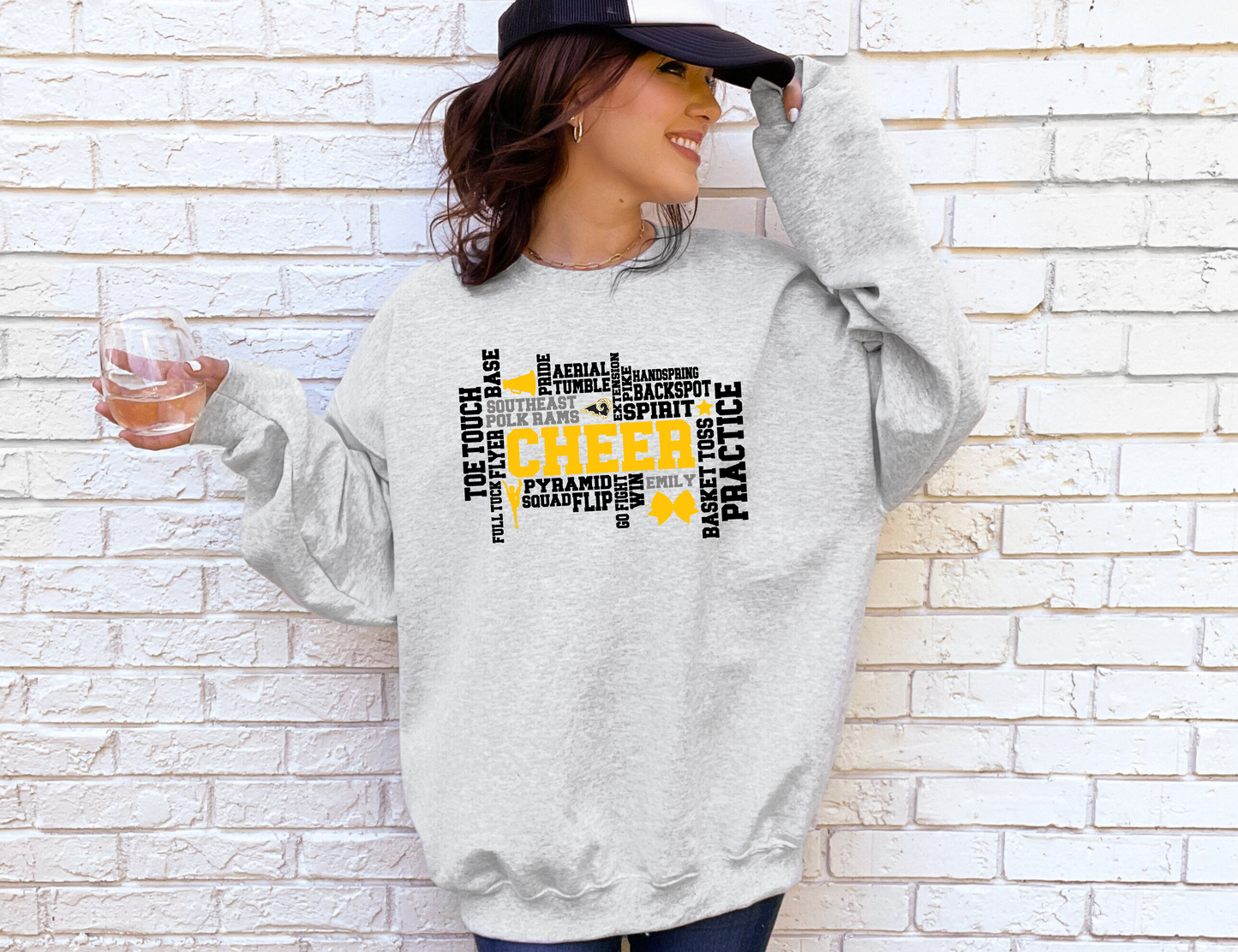 Cheer SEP Rams Collage Sweatshirt