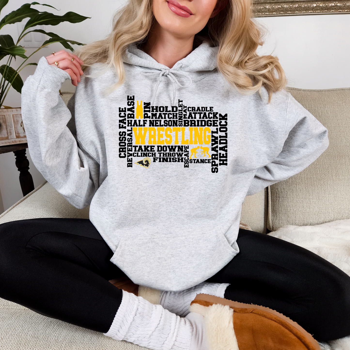 Wrestling SEP Rams Collage Sweatshirt