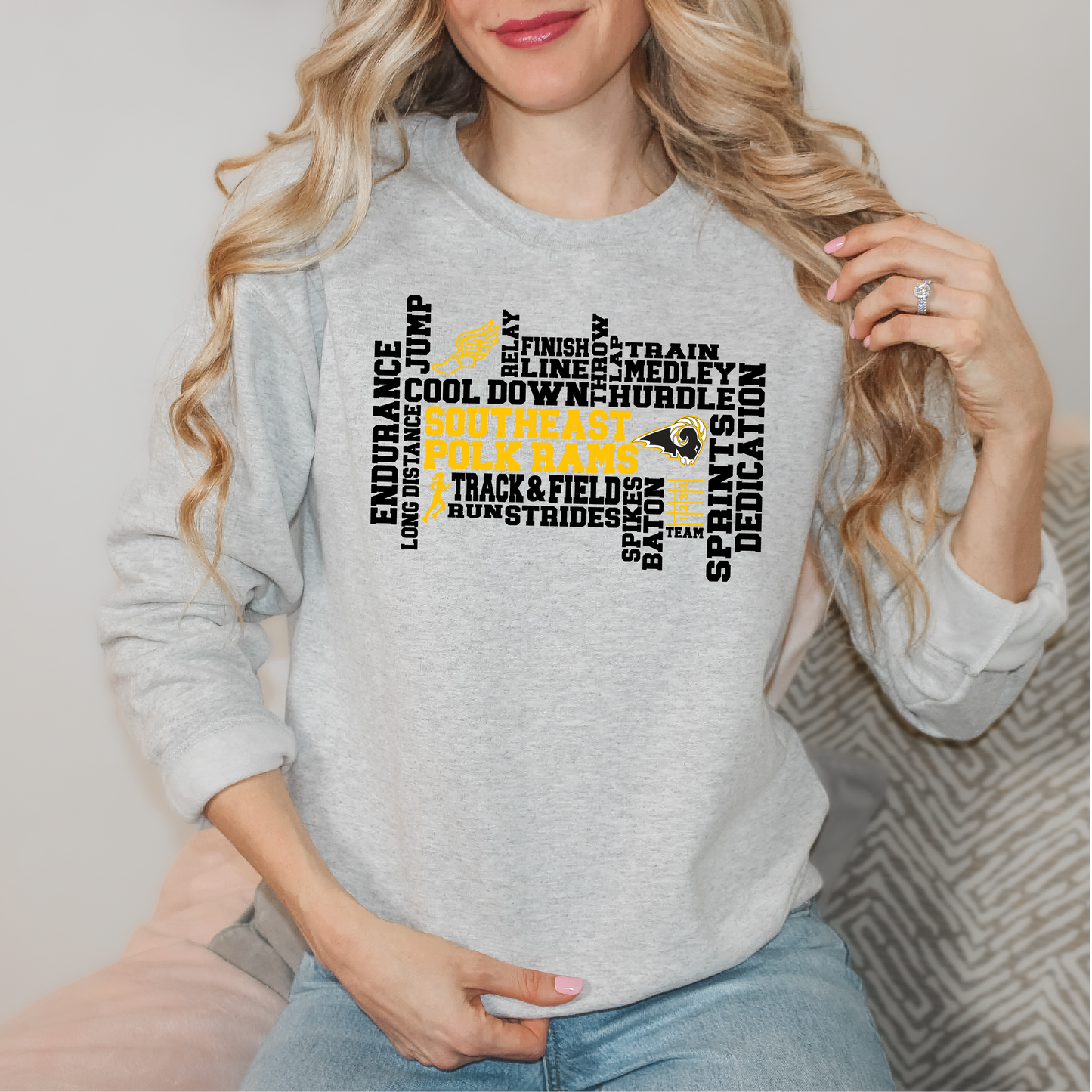 Track & Field- Girls- SEP Rams Collage Sweatshirt
