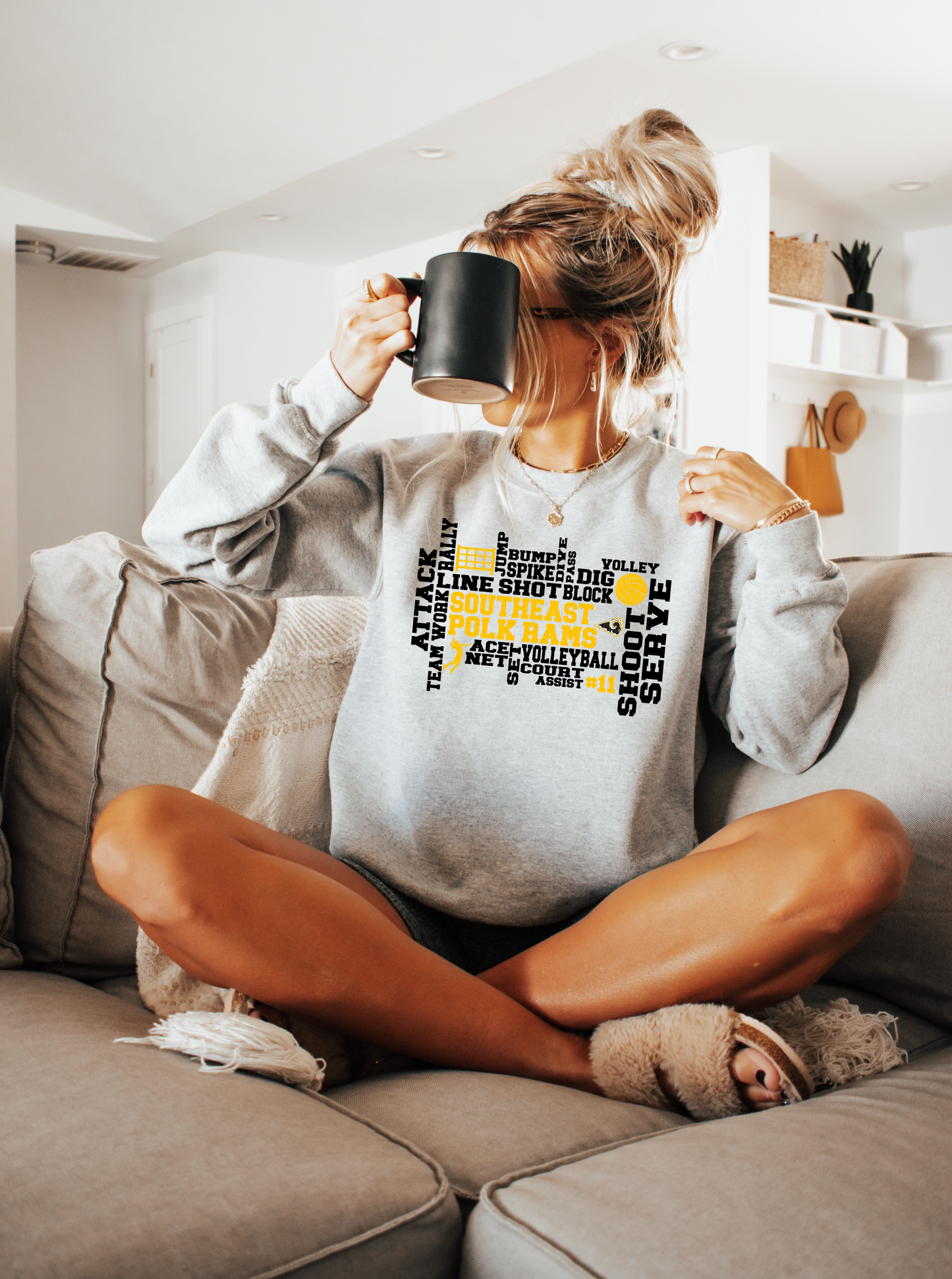 Volleyball SEP Rams Collage Sweatshirt