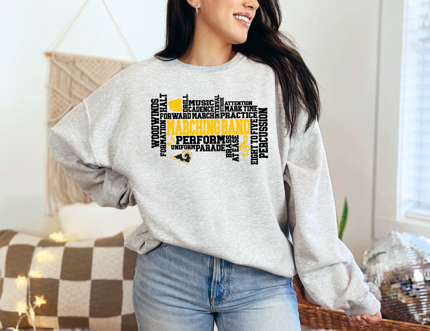 Marching Band SEP Rams Collage Sweatshirt