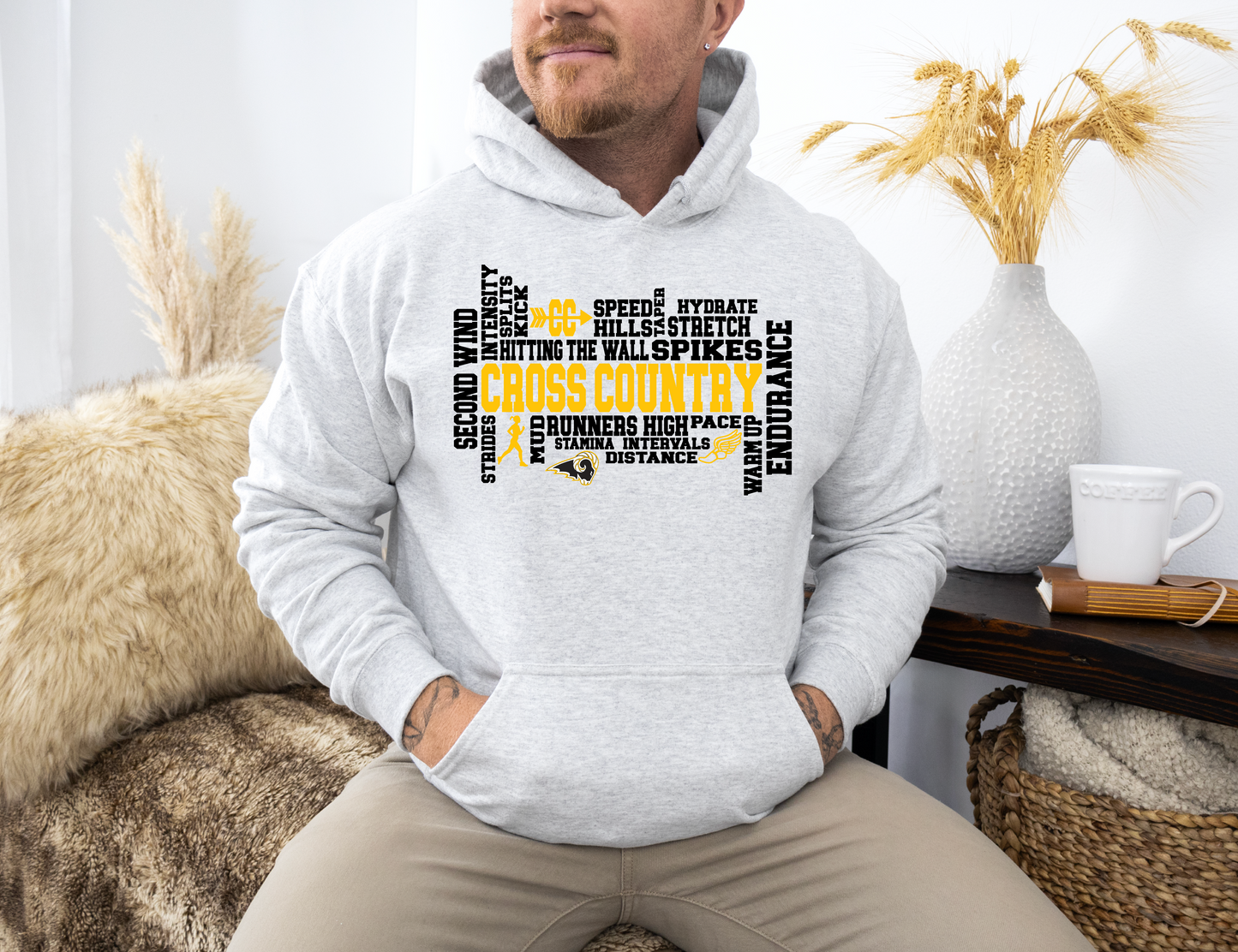 Cross Country- Girls- SEP Rams Collage Sweatshirt